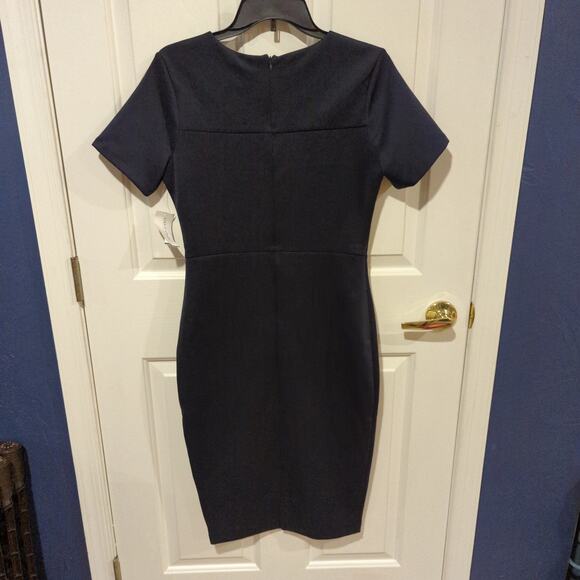 Alexia Admor Sheath Scuba Dress, Navy, M - Picture 6 of 6